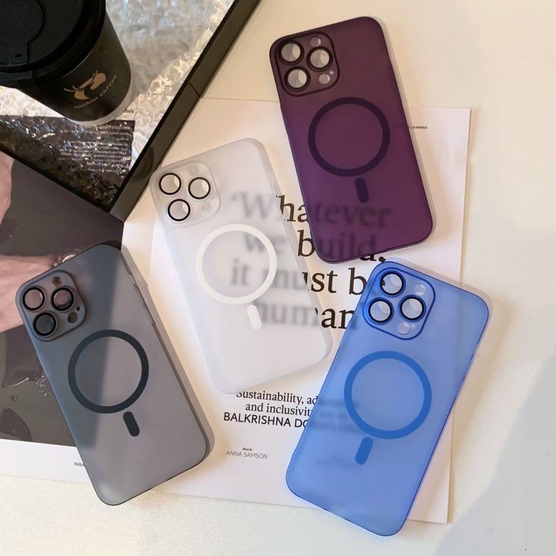 Калъф за Apple iPhone, PC материал, матово покритие, магнитно заключване, удароустойчив, анти отпечатъци