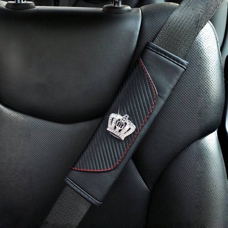 Autó öv vállpárna – szövet, testreszabható, dekoratív belső kiegészítő