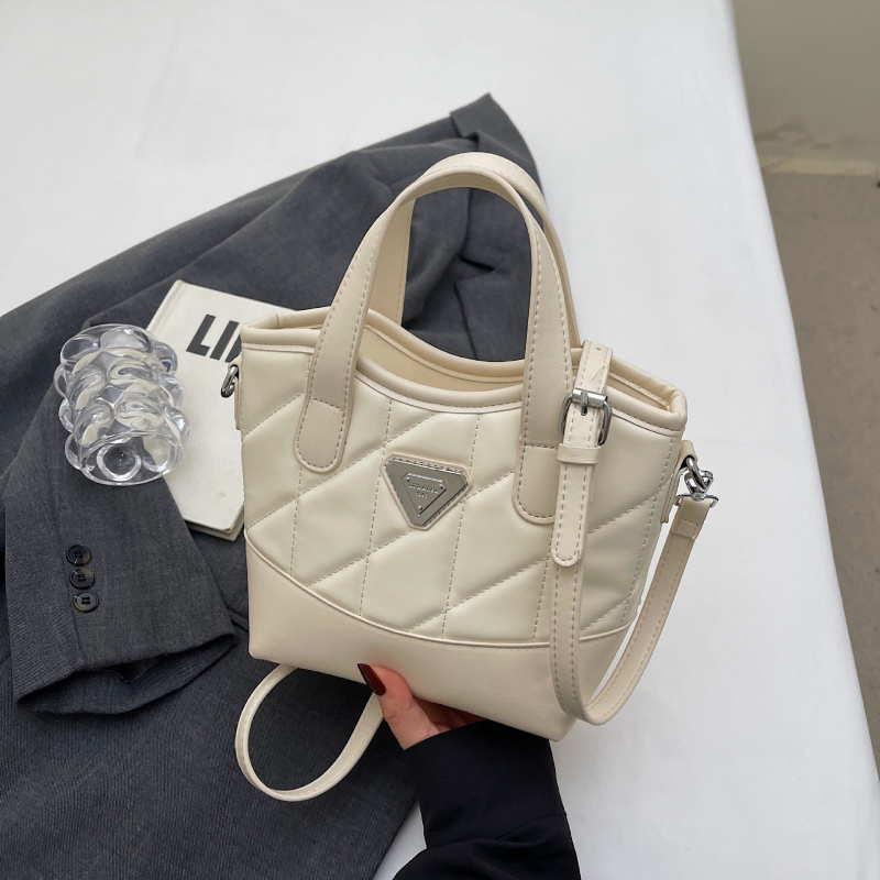 PU kožna bucket bag u gradskom minimalističkom stilu, zatvaranje zipom, unutarnja džep sa zipom i džep za mobitel
