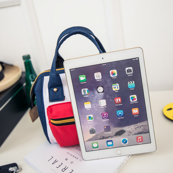 Geantă de tip doctor, Oxford, închidere cu fermoar, căptușeală poliester, formă tridimensională orizontală pătrată