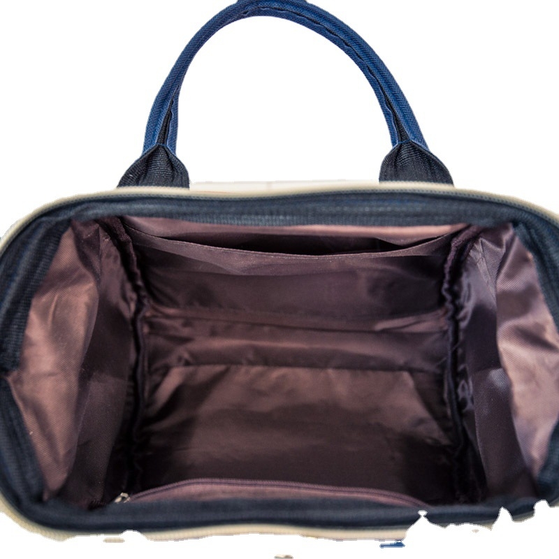 Geantă de tip doctor, Oxford, închidere cu fermoar, căptușeală poliester, formă tridimensională orizontală pătrată