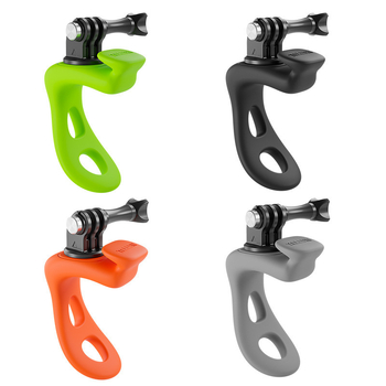 Montură de mână GoPro din silicon elastic, cu clemă și curea elastică, compatibil universal, materiale: silicon, aliaj de aluminiu, oțel inoxidabil, PC