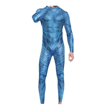 Unisex cosplay kombinezon Avatar 2 s 3D digitalnim otiskom, jednodjelni kroj za nastup