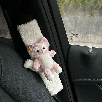 Jastučić za pojas sigurnosti automobila – pliš materijal, unutarnji dodatak vozila, sladak dizajn, poklon za novi automobil