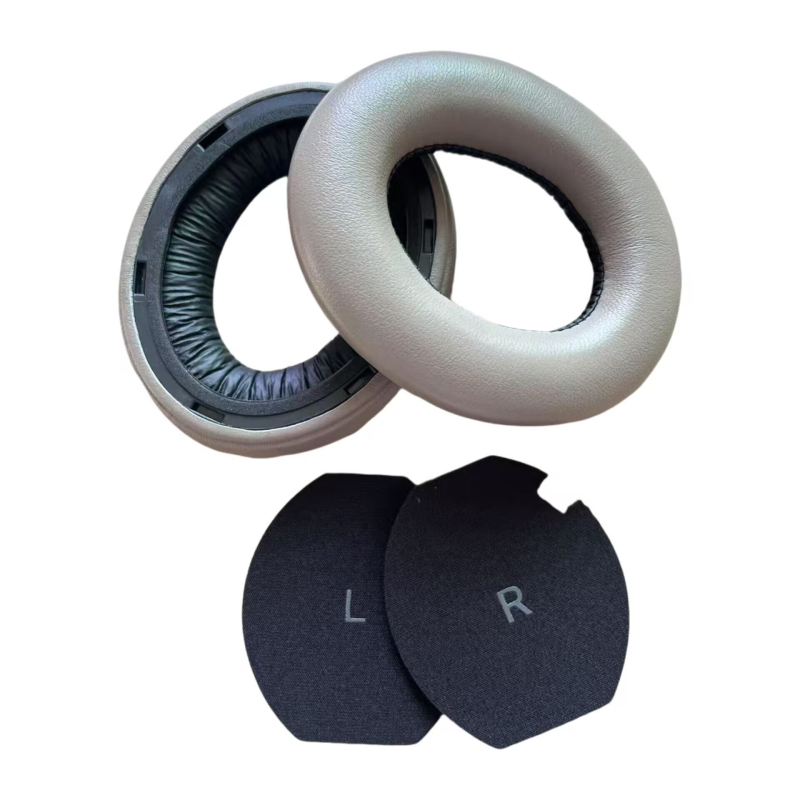 Husă de piele pentru căști Sennheiser Momentum 4.0 Wireless – material piele proteică/piele de miel, compatibilă cu Momentum 4.0, montaj ușor, confort la purtare