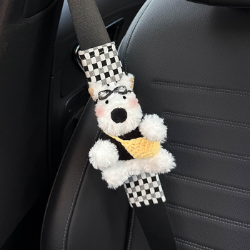 Husă pentru curea de siguranță a mașinii, design West Highland, pereche, marcă Shuai Hao, model Fsgzhjtxgd, fără personalizare