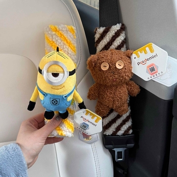 Nadlak ramena sigurnosnog pojasa automobila s Minion Tim Bear, slatka auto dekoracija za parove, Shuai hao, 0,3 kg