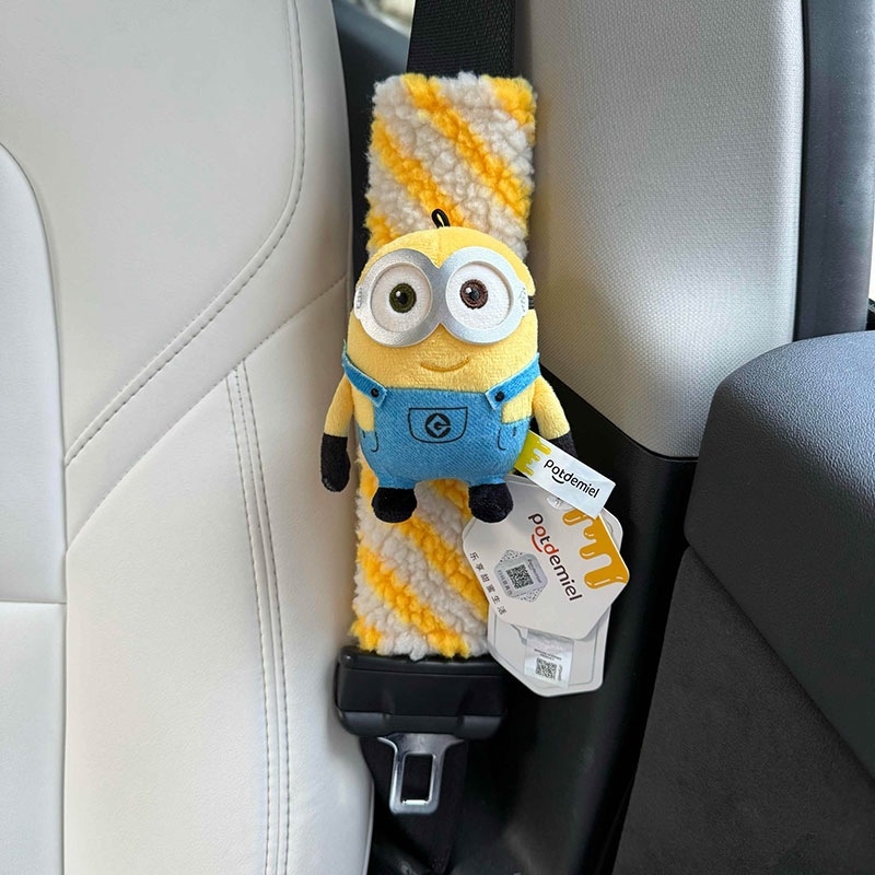 Nadlak ramena sigurnosnog pojasa automobila s Minion Tim Bear, slatka auto dekoracija za parove, Shuai hao, 0,3 kg
