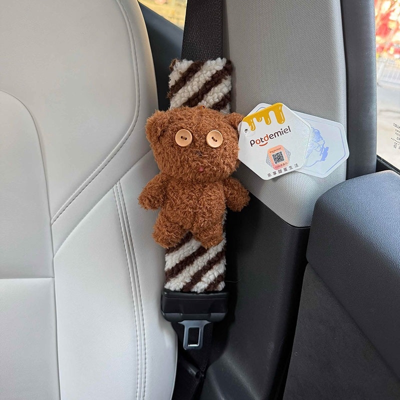 Nadlak ramena sigurnosnog pojasa automobila s Minion Tim Bear, slatka auto dekoracija za parove, Shuai hao, 0,3 kg