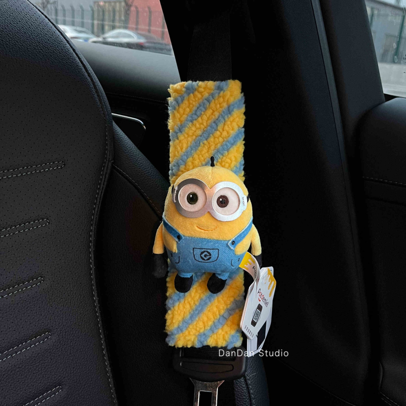 Nadlak ramena sigurnosnog pojasa automobila s Minion Tim Bear, slatka auto dekoracija za parove, Shuai hao, 0,3 kg