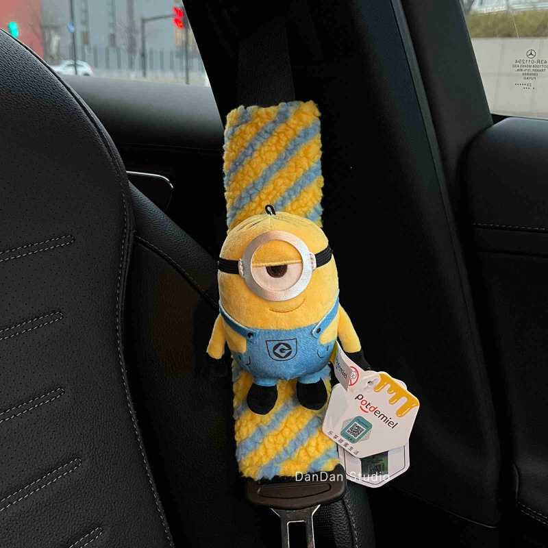 Nadlak ramena sigurnosnog pojasa automobila s Minion Tim Bear, slatka auto dekoracija za parove, Shuai hao, 0,3 kg