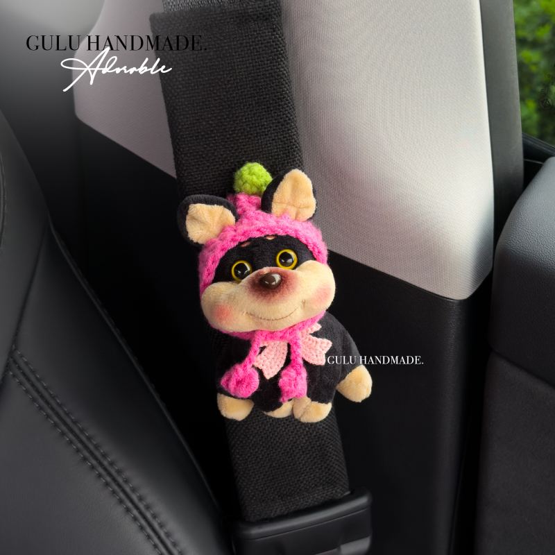Ručni rad pokrivač za ramenski sigurnosni pojas automobila – sladak dizajn Bee Puppy za djevojke, Yingyifei, podrijetlo: Drugo