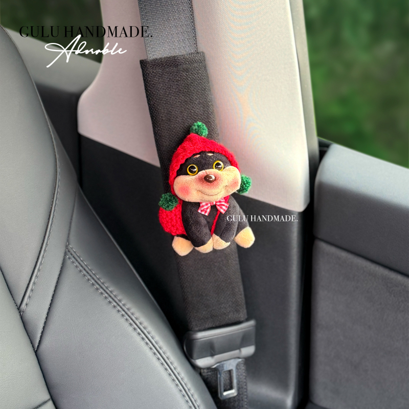 Ručni rad pokrivač za ramenski sigurnosni pojas automobila – sladak dizajn Bee Puppy za djevojke, Yingyifei, podrijetlo: Drugo