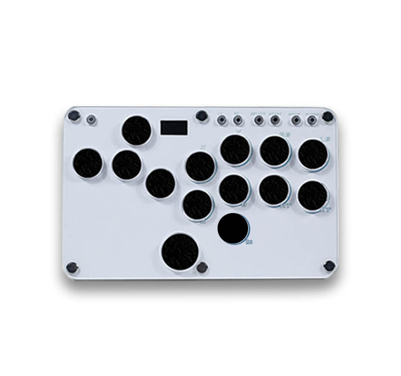Capac posterioară pentru Hitbox Raspberry Pi tastatură de luptă cu 16 taste – USB, acrilic, LED, desene personalizate, imprimare a logo-ului disponibil
