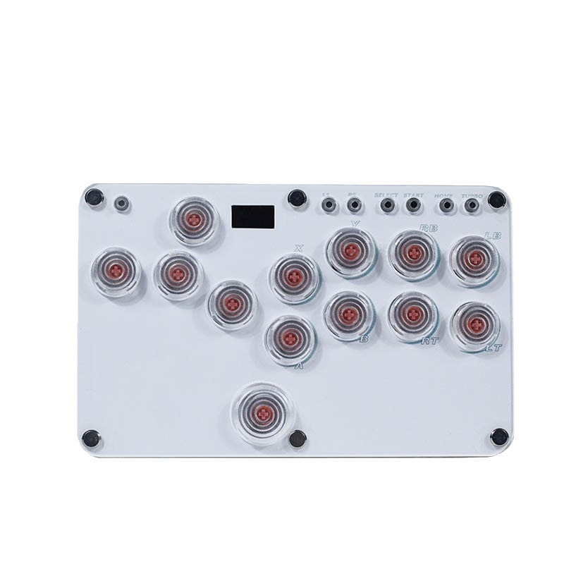 Capac posterioară pentru Hitbox Raspberry Pi tastatură de luptă cu 16 taste – USB, acrilic, LED, desene personalizate, imprimare a logo-ului disponibil