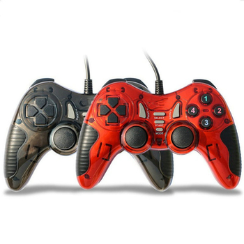 Drôtový gamepad 600USB s vibráciou pre PC – USB, 1–2 hráčov