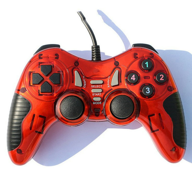 Drôtový gamepad 600USB s vibráciou pre PC – USB, 1–2 hráčov