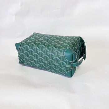 Τσαντάκι καλλυντικών από καμβά με εκτύπωση γραμμάτων, unisex, επένδυση από βαμβάκι, αστικός μινιμαλιστικός στυλ