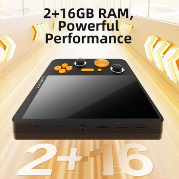 Nešiojama Rocker žaidimų konsolė su dviguba sistema, atviro kodo Android OS, Wi‑Fi, Bluetooth, USB sąsaja