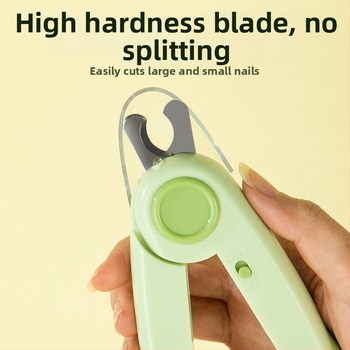 Clește pentru unghii câine și pisică cu LED, design sigur previne rănirea, Fără import, Fără etichetă privată licențiată