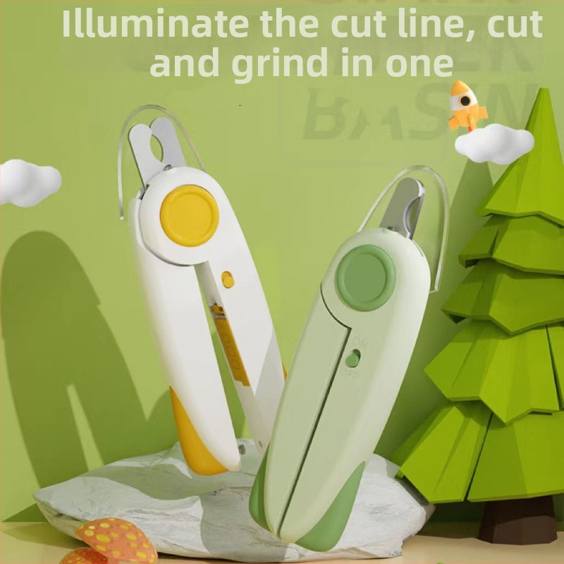 Clește pentru unghii câine și pisică cu LED, design sigur previne rănirea, Fără import, Fără etichetă privată licențiată