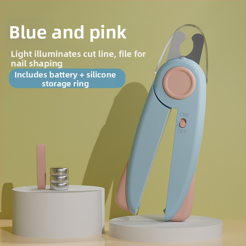 Clește pentru unghii câine și pisică cu LED, design sigur previne rănirea, Fără import, Fără etichetă privată licențiată