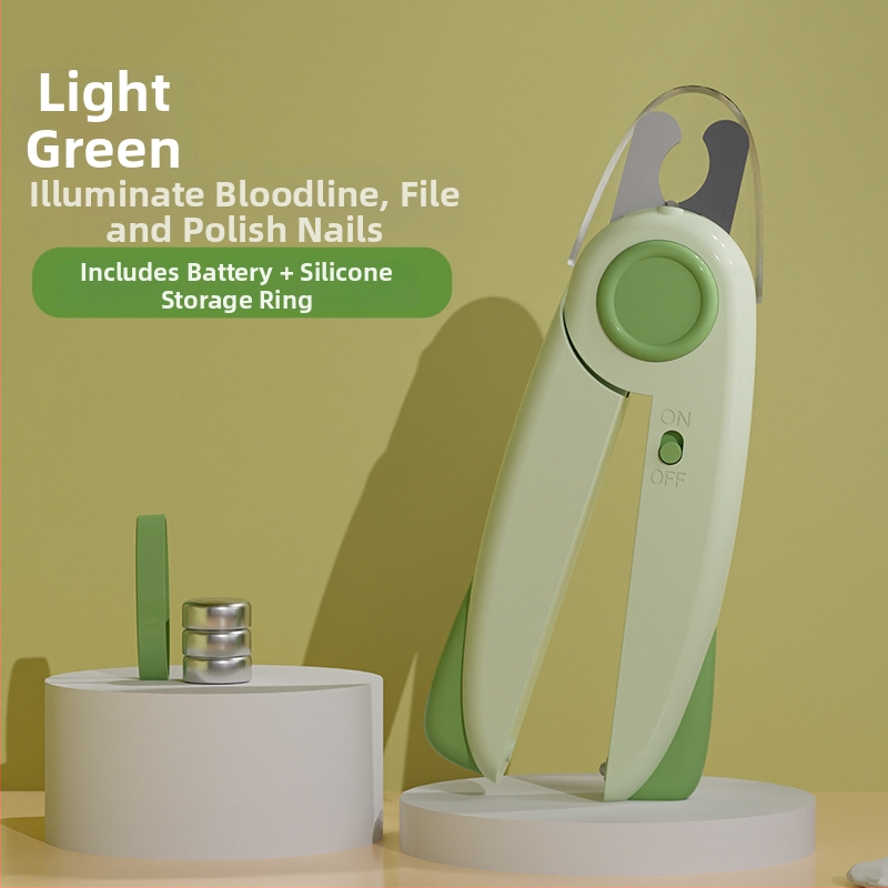 Clește pentru unghii câine și pisică cu LED, design sigur previne rănirea, Fără import, Fără etichetă privată licențiată