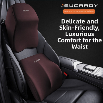 Perne auto pentru cap și gât cu spumă memory, suport lombar, potrivire universală, stil original — Shukadi