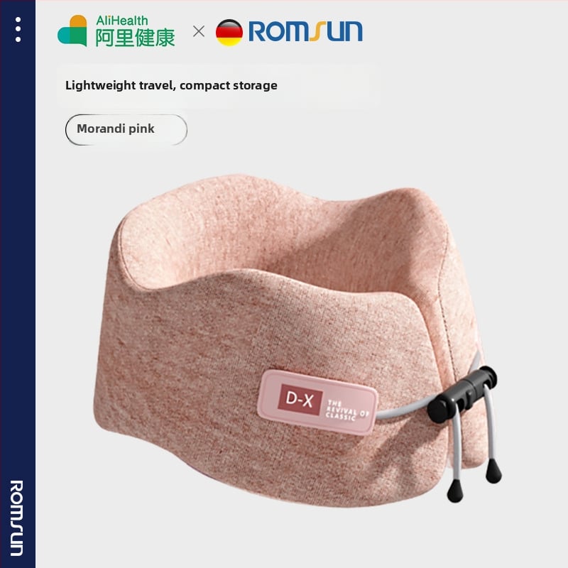 Pernă de călătorie în formă de U, cu spumă cu memorie, husă din poliester, design modern