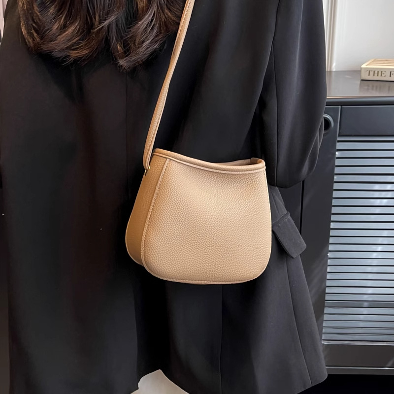 PU mala kvadratna crossbody torba sa zipom, džep za telefon, poliester podstava, gradski stil, proljeće 2025