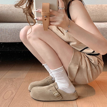 Kasdieniai moterų odiniai loaferiai su 5 cm aukštinančia stora padu, apvaliu nosimi, gumos padas