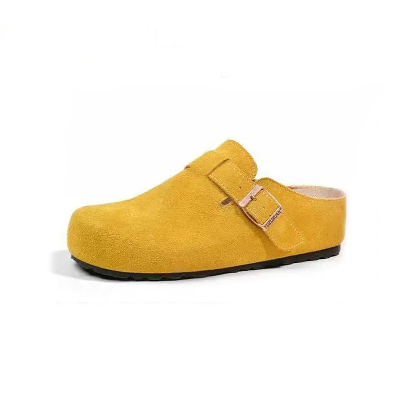 Kasdieniai moterų odiniai loaferiai su 5 cm aukštinančia stora padu, apvaliu nosimi, gumos padas