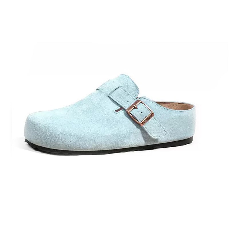 Kasdieniai moterų odiniai loaferiai su 5 cm aukštinančia stora padu, apvaliu nosimi, gumos padas