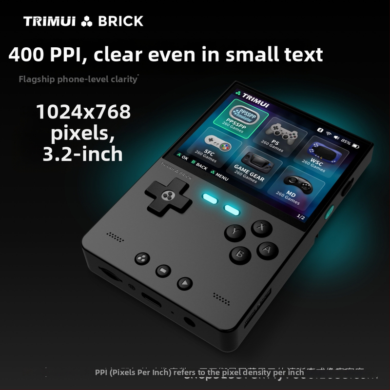 PSP stiliaus nešiojama konsolė su atviro kodo operacine sistema, RPG žaidimai, 64GB/128GB/256GB atmintis, belaidė jungtis, OEM pritaikymas