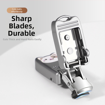 Мини сгъваем нокторезач от неръждаема стомана, портативен