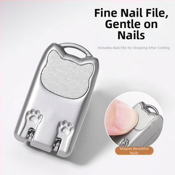 Мини сгъваем нокторезач от неръждаема стомана, портативен