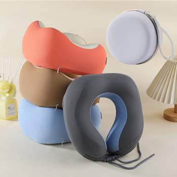 Jastuk U-oblik od memorijske pjene s Crystal veluru navlakom, odvojiv i periv, za ured, pogodan za odrasle