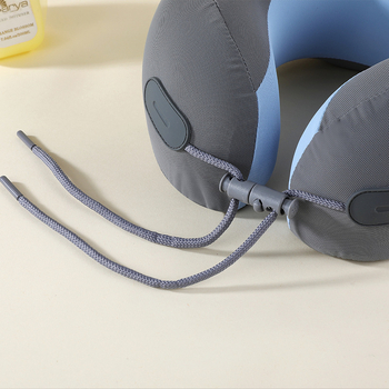 Jastuk U-oblik od memorijske pjene s Crystal veluru navlakom, odvojiv i periv, za ured, pogodan za odrasle