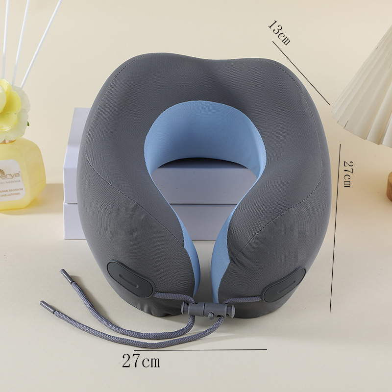 Jastuk U-oblik od memorijske pjene s Crystal veluru navlakom, odvojiv i periv, za ured, pogodan za odrasle