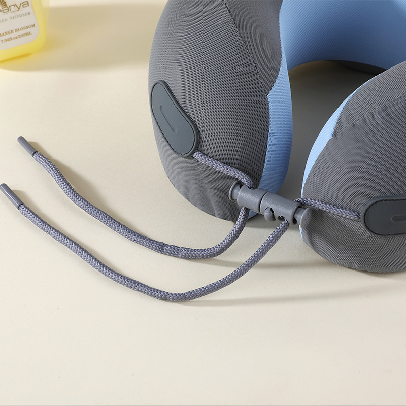 Jastuk U-oblik od memorijske pjene s Crystal veluru navlakom, odvojiv i periv, za ured, pogodan za odrasle