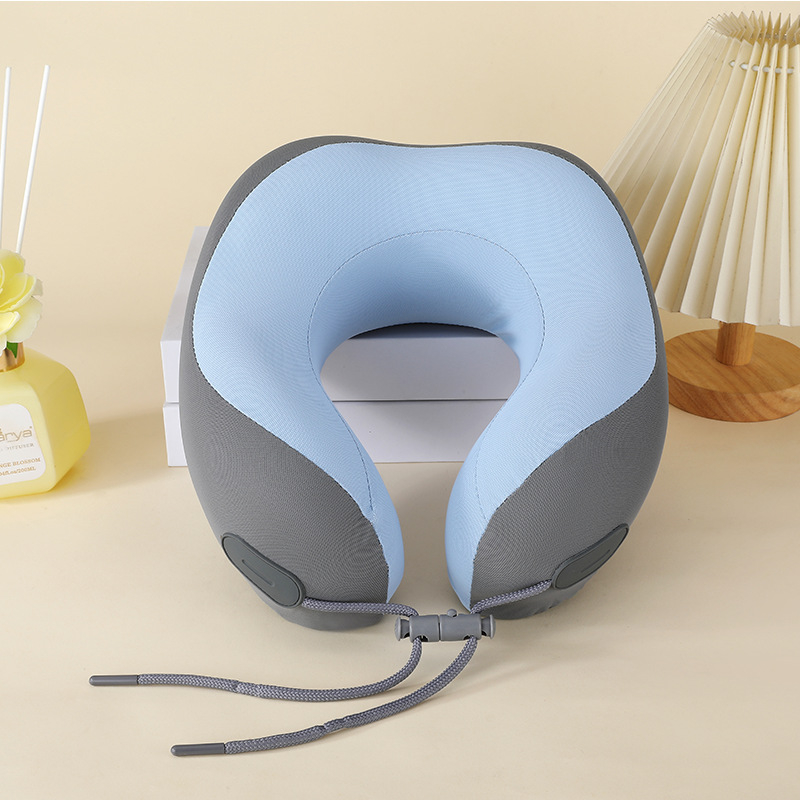 Jastuk U-oblik od memorijske pjene s Crystal veluru navlakom, odvojiv i periv, za ured, pogodan za odrasle