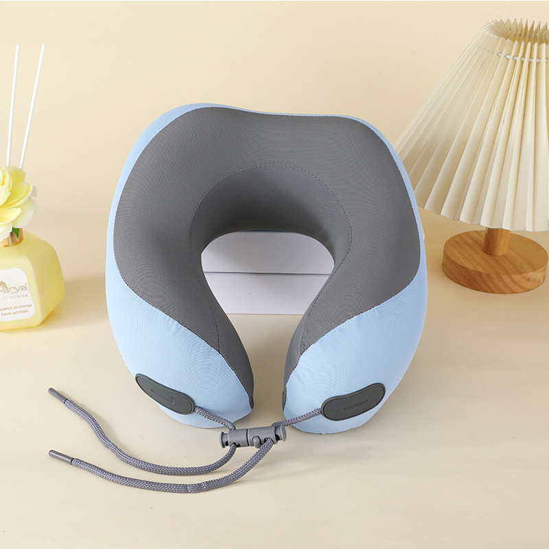 Jastuk U-oblik od memorijske pjene s Crystal veluru navlakom, odvojiv i periv, za ured, pogodan za odrasle