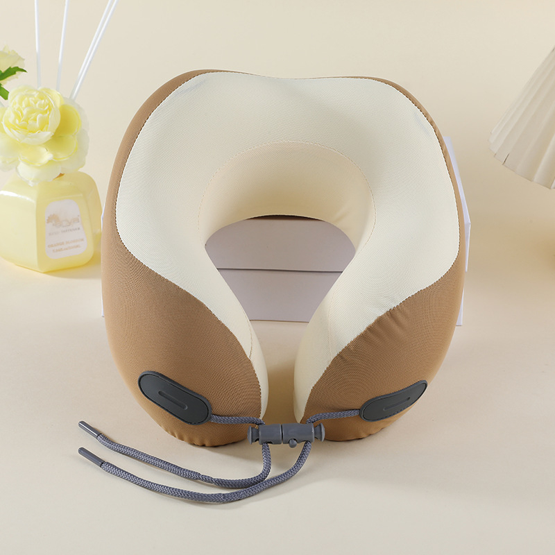 Jastuk U-oblik od memorijske pjene s Crystal veluru navlakom, odvojiv i periv, za ured, pogodan za odrasle