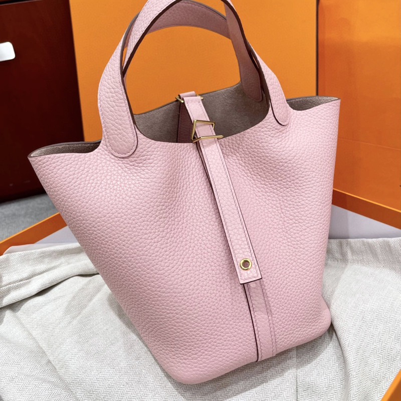 Bucket torba od prave kože, koža prvog sloja, gradski minimalistički stil, podstava od prave kože