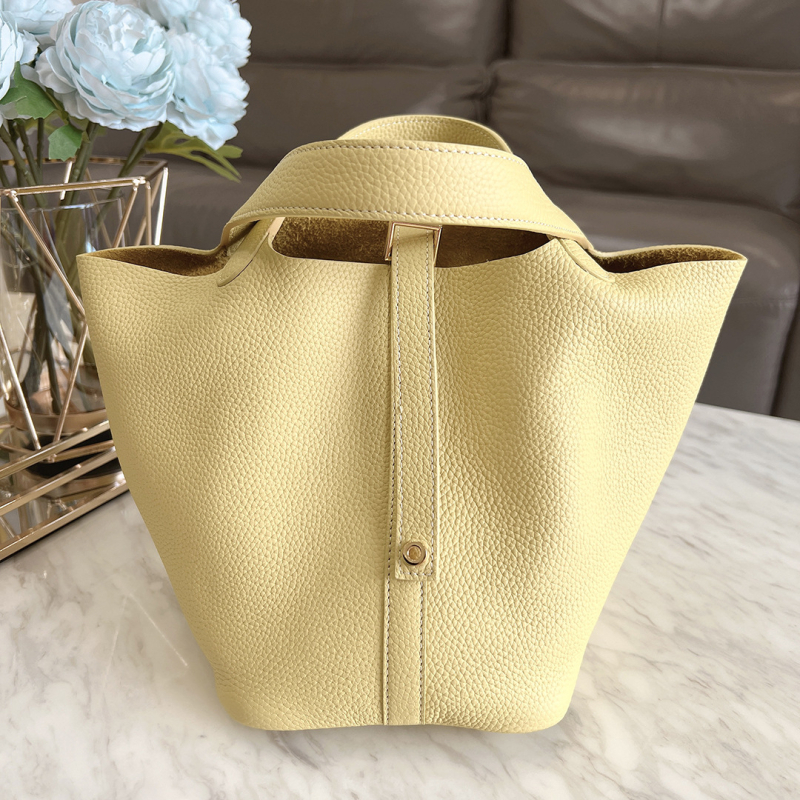 Bucket torba od prave kože, koža prvog sloja, gradski minimalistički stil, podstava od prave kože