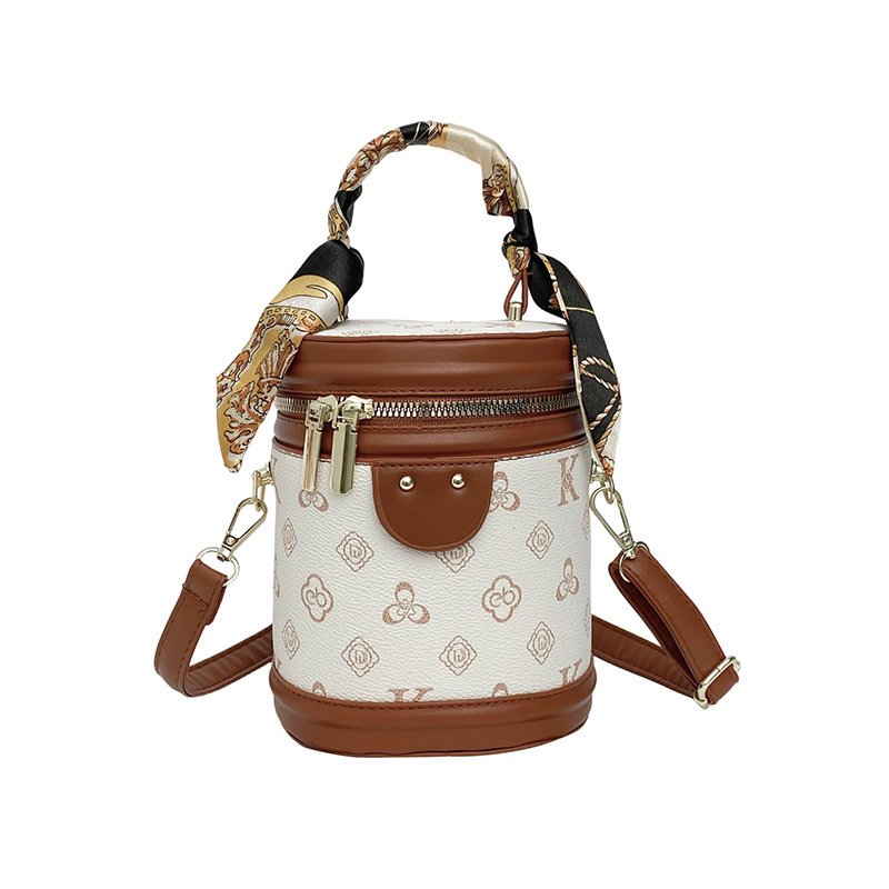Bucket bag od PU materijala, gradski minimalistički stil, ovalni oblik, zatvaranje na zip, torba s poklopcem