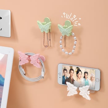 Αόρατος διαχειριστής καλωδίων σιλικόνης με στυλ καρτούν – οργανωτής καλωδίων χωρίς τρύπες για κουζίνα/γραφείο/υπνοδωμάτιο/μπάνιο/σαλόνι, 2024 λανσάρισμα