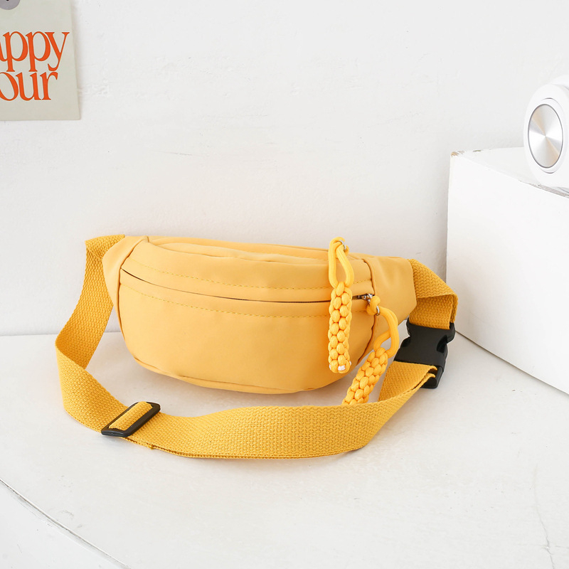 Geantă crossbody pentru copii — model solid, material nylon, design unisex, respirabilă, pentru uz zilnic