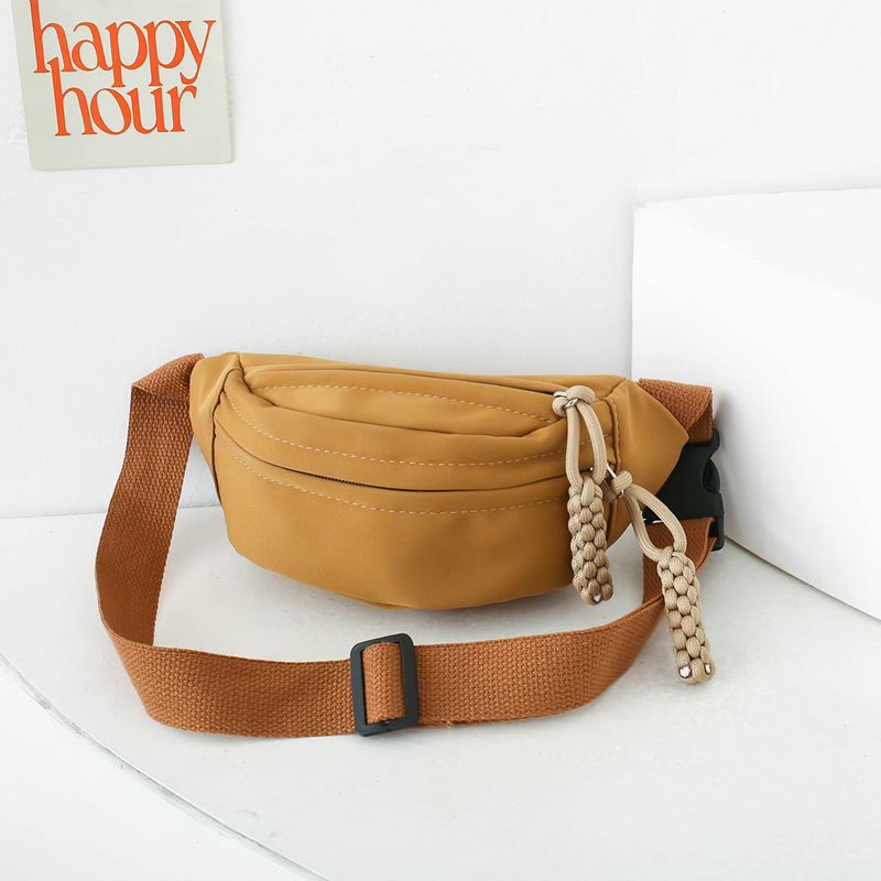 Geantă crossbody pentru copii — model solid, material nylon, design unisex, respirabilă, pentru uz zilnic