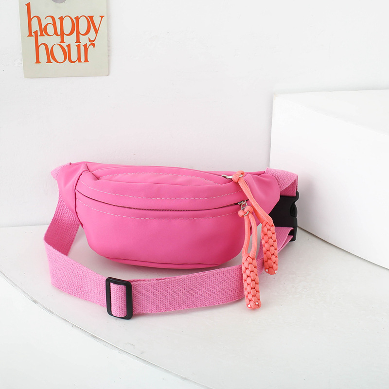 Geantă crossbody pentru copii — model solid, material nylon, design unisex, respirabilă, pentru uz zilnic